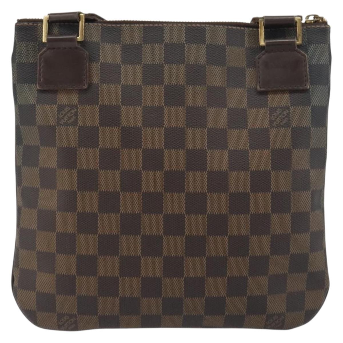LOUIS VUITTON Damier Ebene Pochette Bosphore Shoulder Bag N51111 LV Auth BA14559