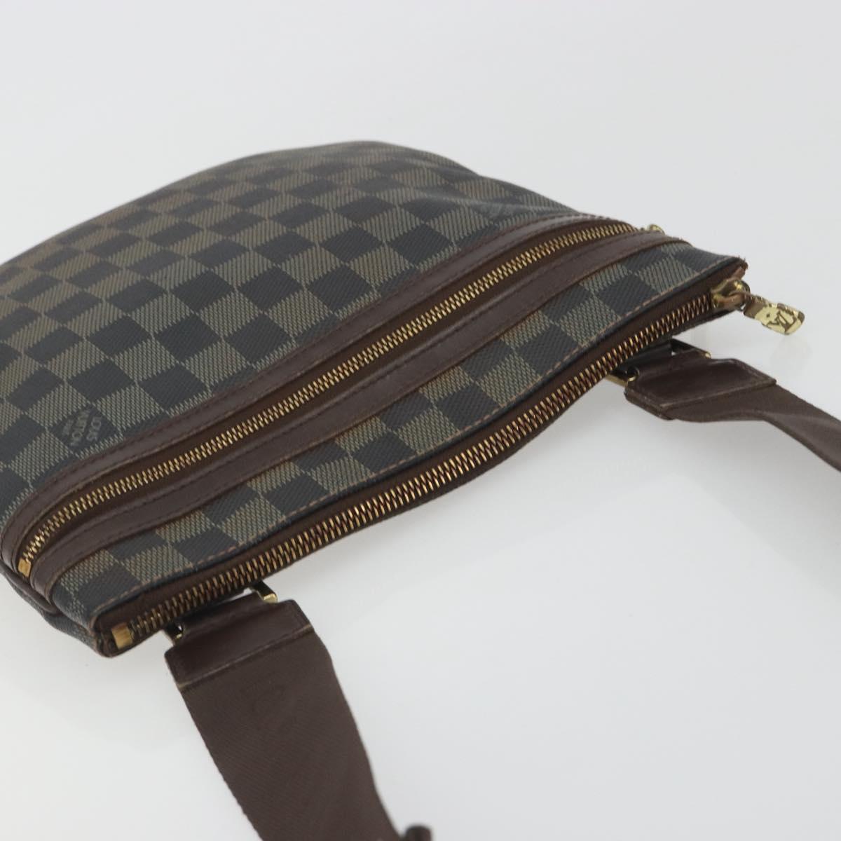 LOUIS VUITTON Damier Ebene Pochette Bosphore Shoulder Bag N51111 LV Auth BA14559