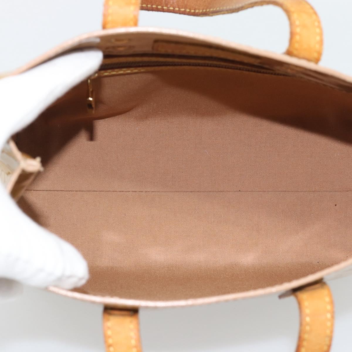 LOUIS VUITTON Monogram Vernis Reade PM Hand Bag Rose Florentine LV Auth BA14574