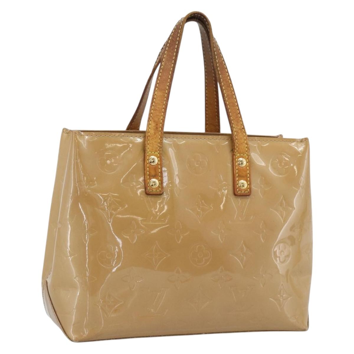 LOUIS VUITTON Monogram Vernis Reade PM Hand Bag Rose Florentine LV Auth BA14574