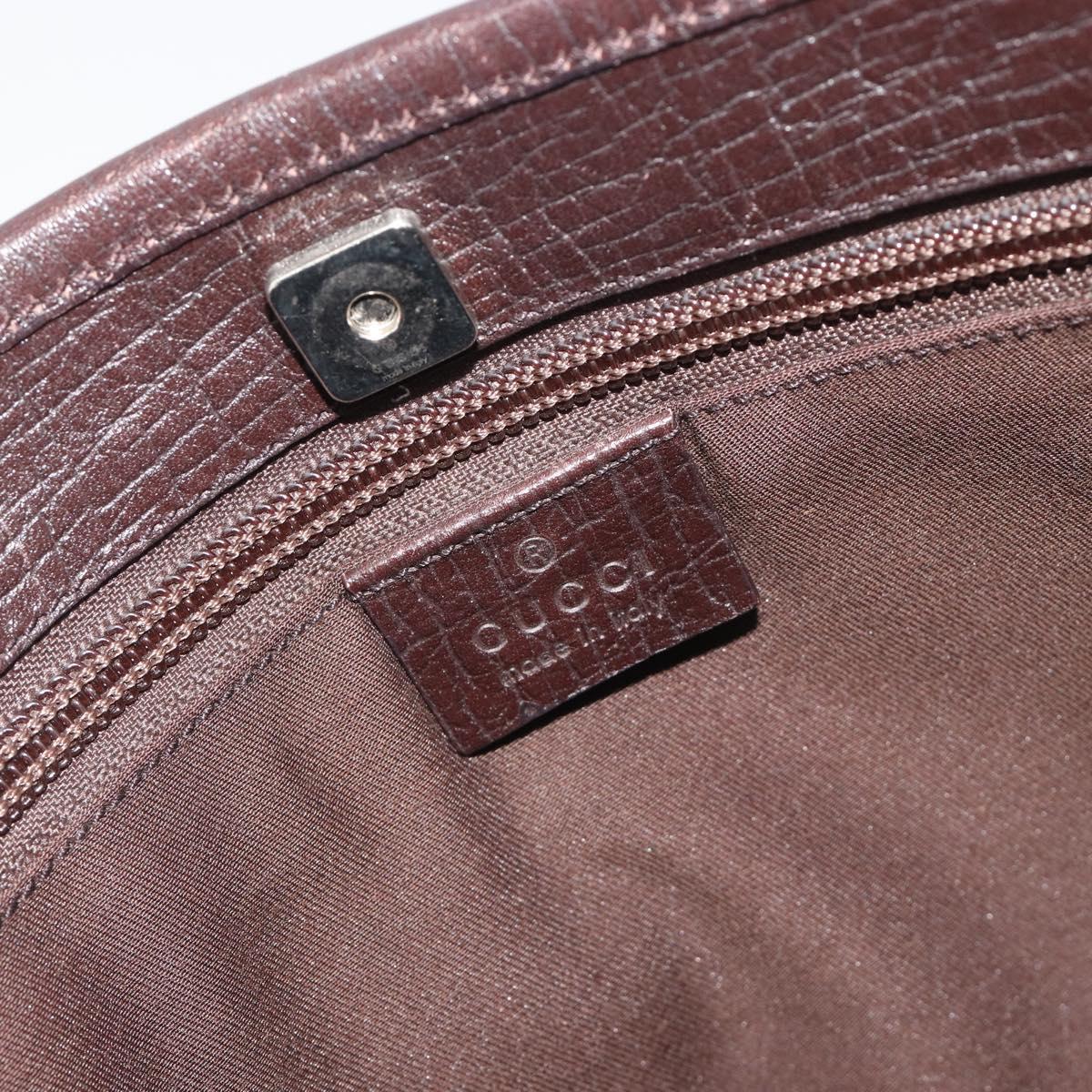 GUCCI GG Supreme Tote Bag PVC Leather Beige Silver 114595 Auth BA14578
