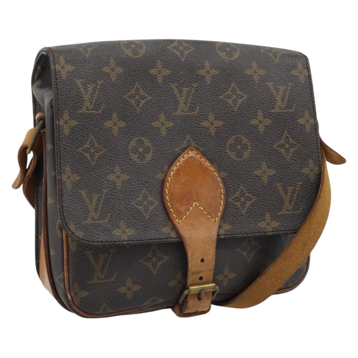 LOUIS VUITTON Monogram Cartouchiere MM Shoulder Bag M51253 LV Auth BA14584