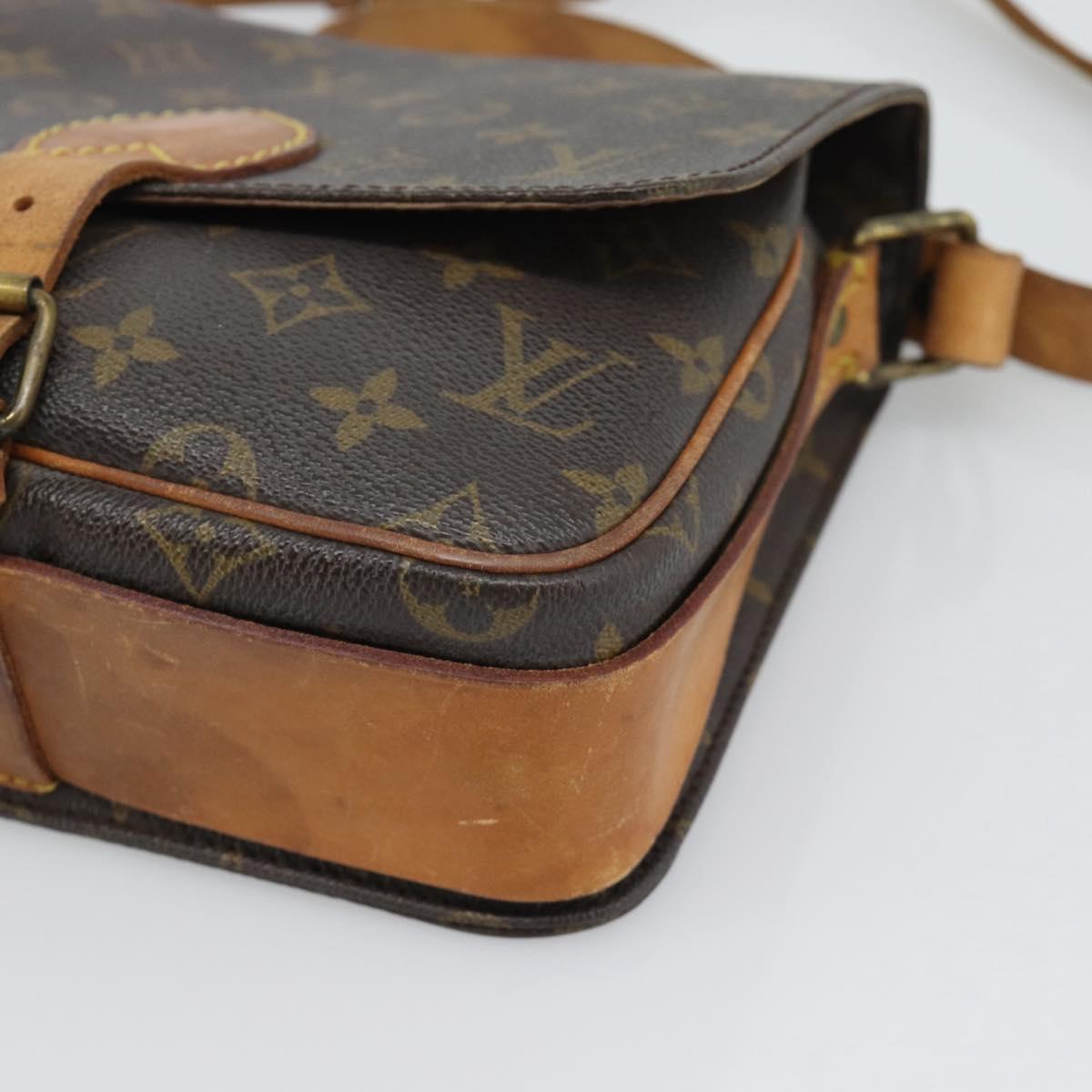 LOUIS VUITTON Monogram Cartouchiere MM Shoulder Bag M51253 LV Auth BA14584