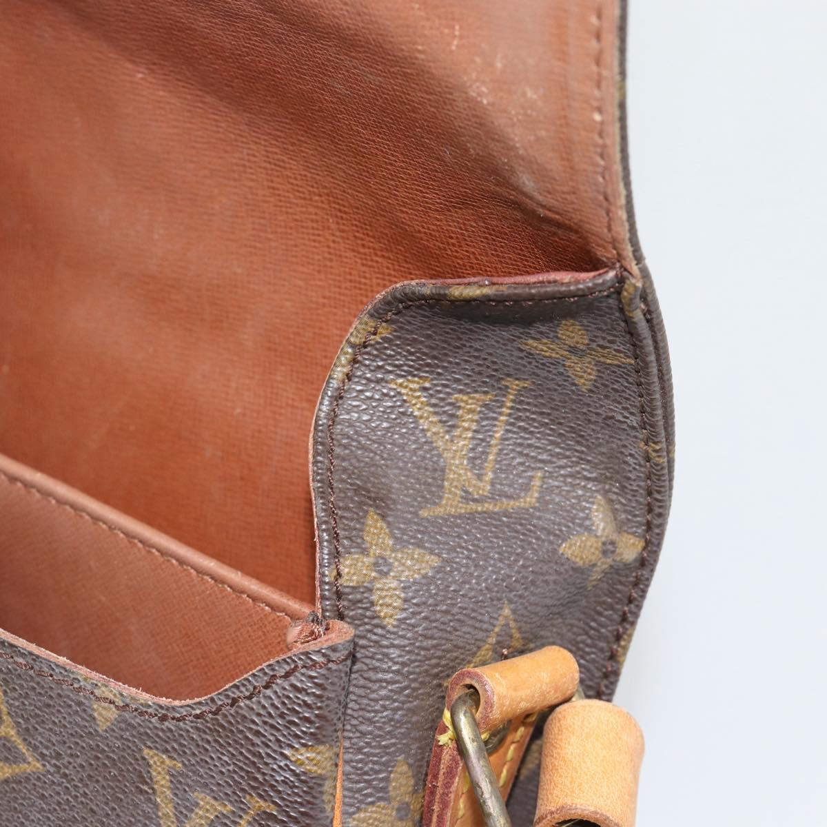 LOUIS VUITTON Monogram Cartouchiere MM Shoulder Bag M51253 LV Auth BA14584