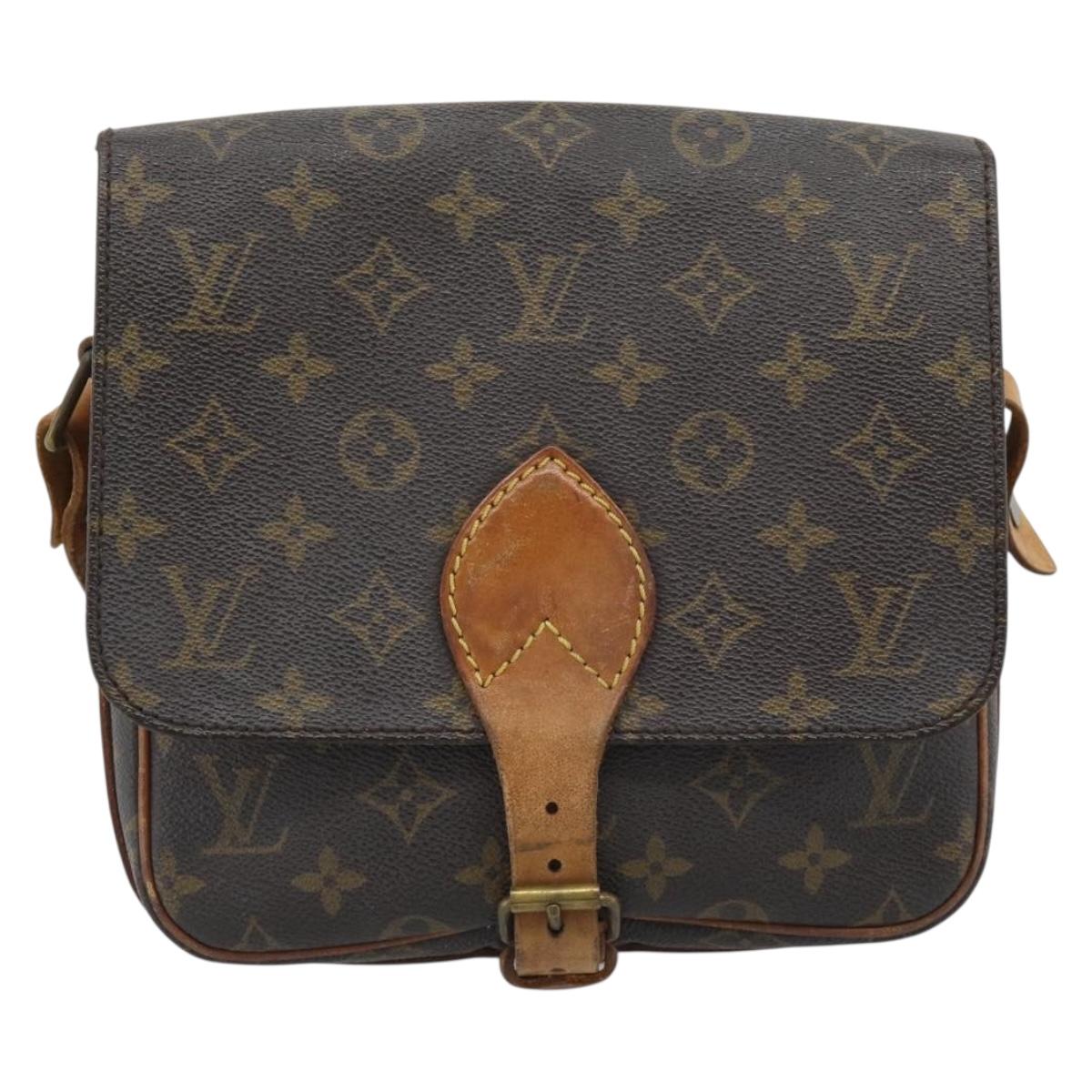 LOUIS VUITTON Monogram Cartouchiere MM Shoulder Bag M51253 LV Auth BA14584