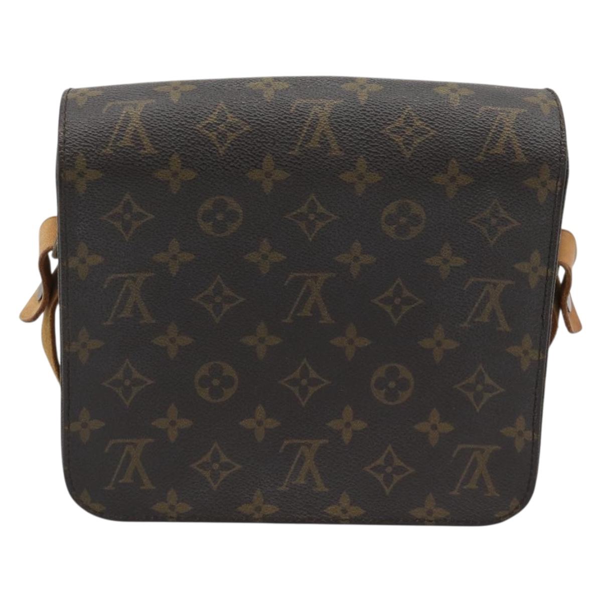 LOUIS VUITTON Monogram Cartouchiere MM Shoulder Bag M51253 LV Auth BA14584