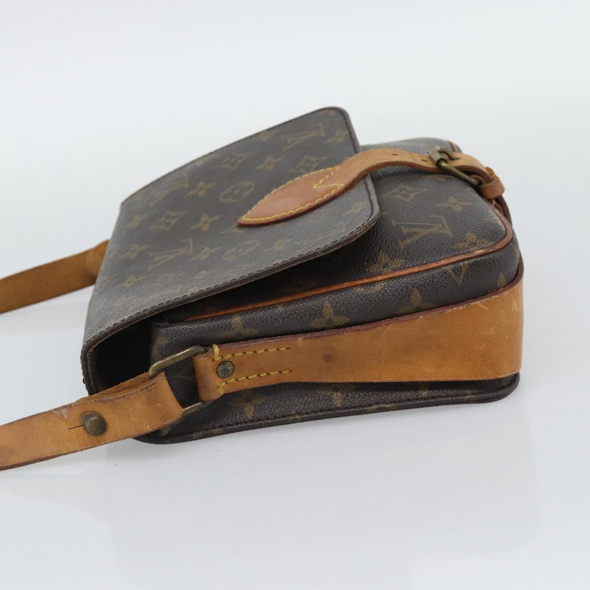 LOUIS VUITTON Monogram Cartouchiere MM Shoulder Bag M51253 LV Auth BA14584