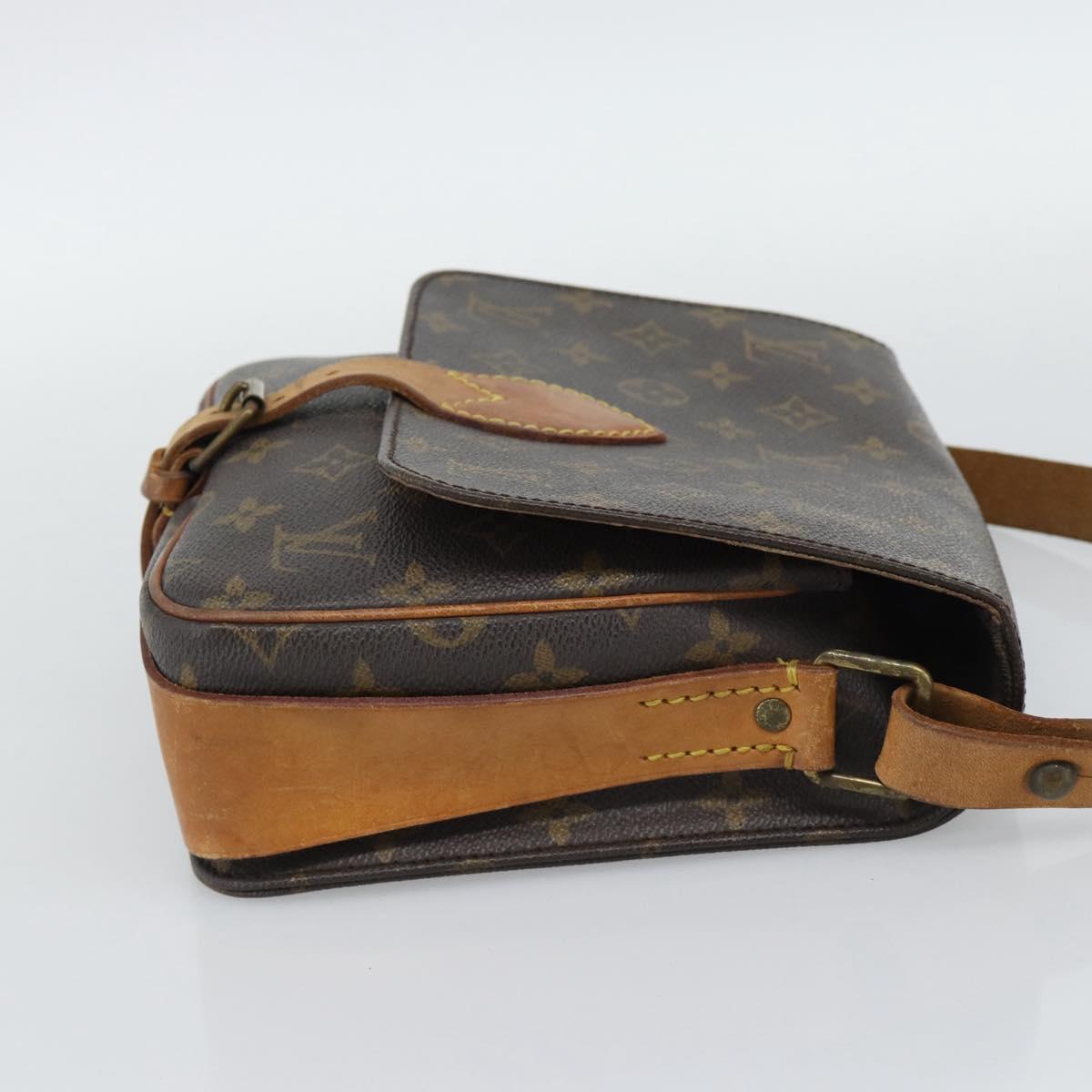 LOUIS VUITTON Monogram Cartouchiere MM Shoulder Bag M51253 LV Auth BA14584