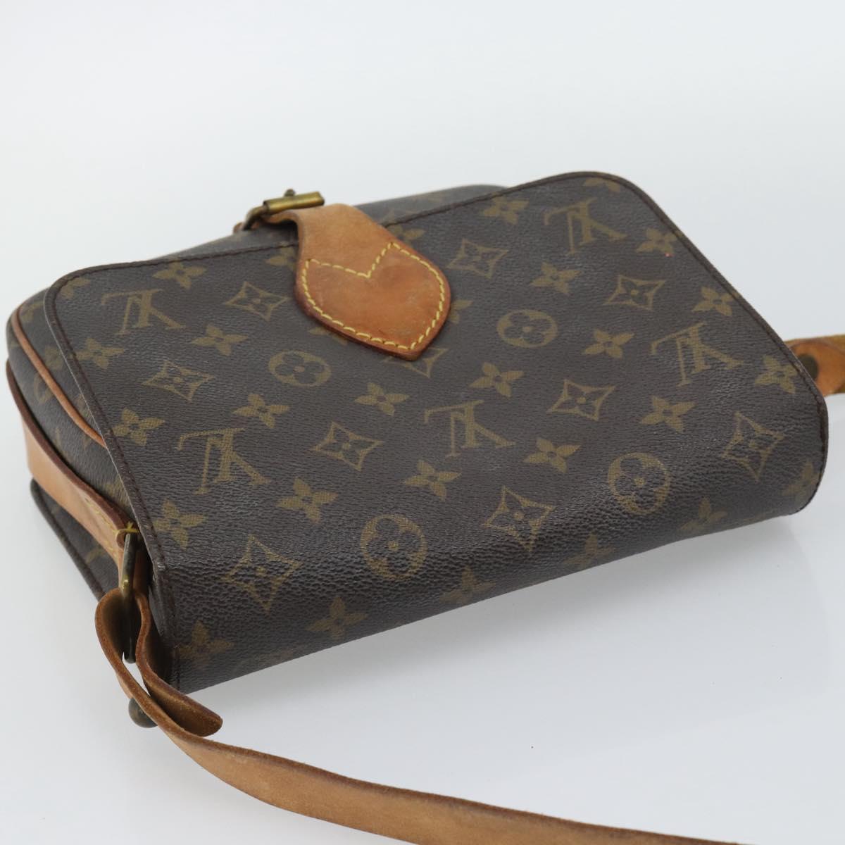 LOUIS VUITTON Monogram Cartouchiere MM Shoulder Bag M51253 LV Auth BA14584
