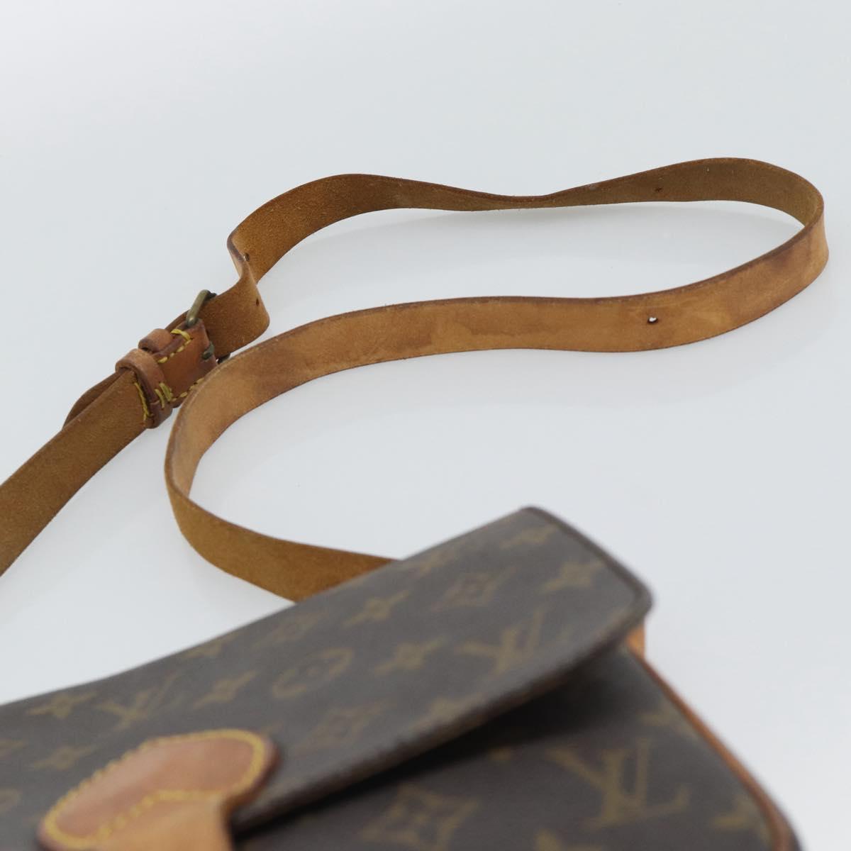 LOUIS VUITTON Monogram Cartouchiere MM Shoulder Bag M51253 LV Auth BA14584