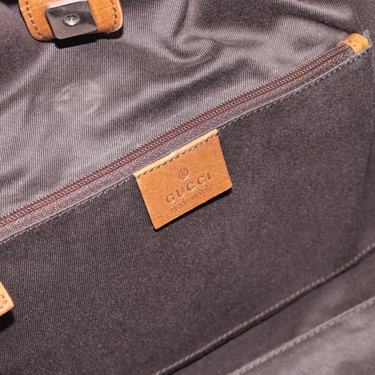 GUCCI GG Canvas Hand Bag Beige 76554 Auth BA14588A