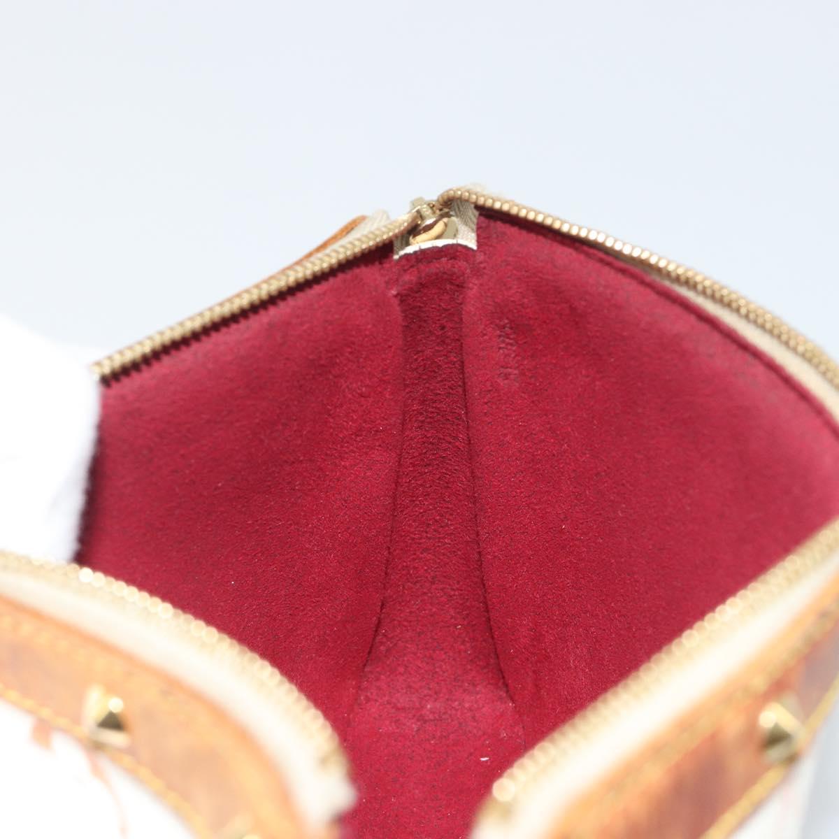 LOUIS VUITTON Monogram Multicolor Pochette Accessoires White M92649 Auth BA14591