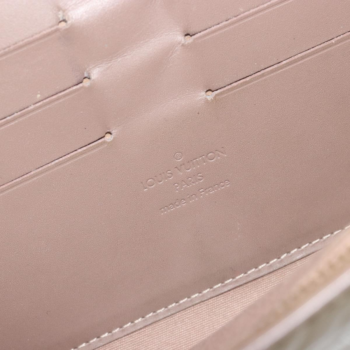 LOUIS VUITTON Monogram Vernis Rossmore MM Rose Velur M91589 LV Auth BA14592