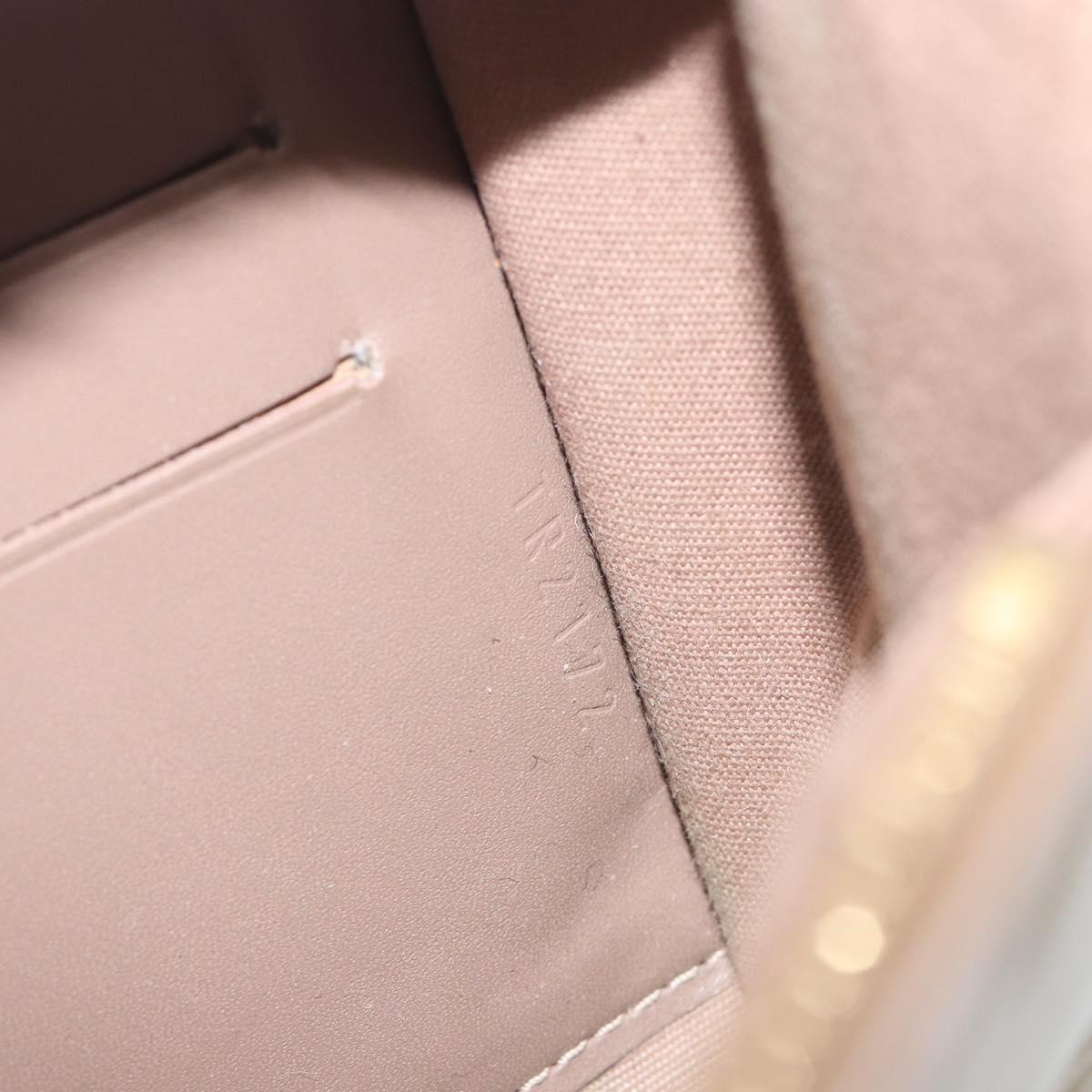 LOUIS VUITTON Monogram Vernis Rossmore MM Rose Velur M91589 LV Auth BA14592