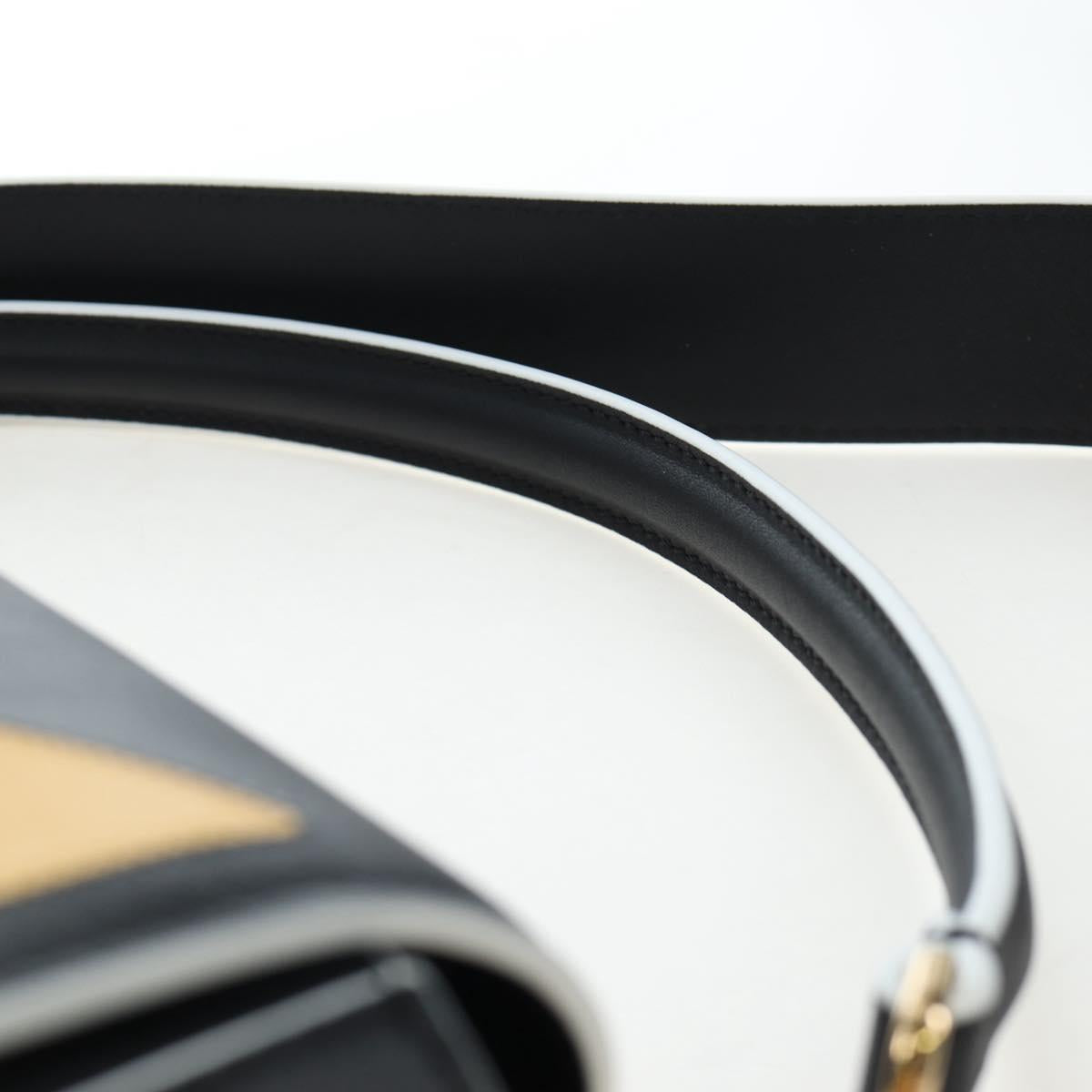 FENDI Bugs Monster Mamma Baguette Leather 2way Black 8BR600 Auth BA14594SAM