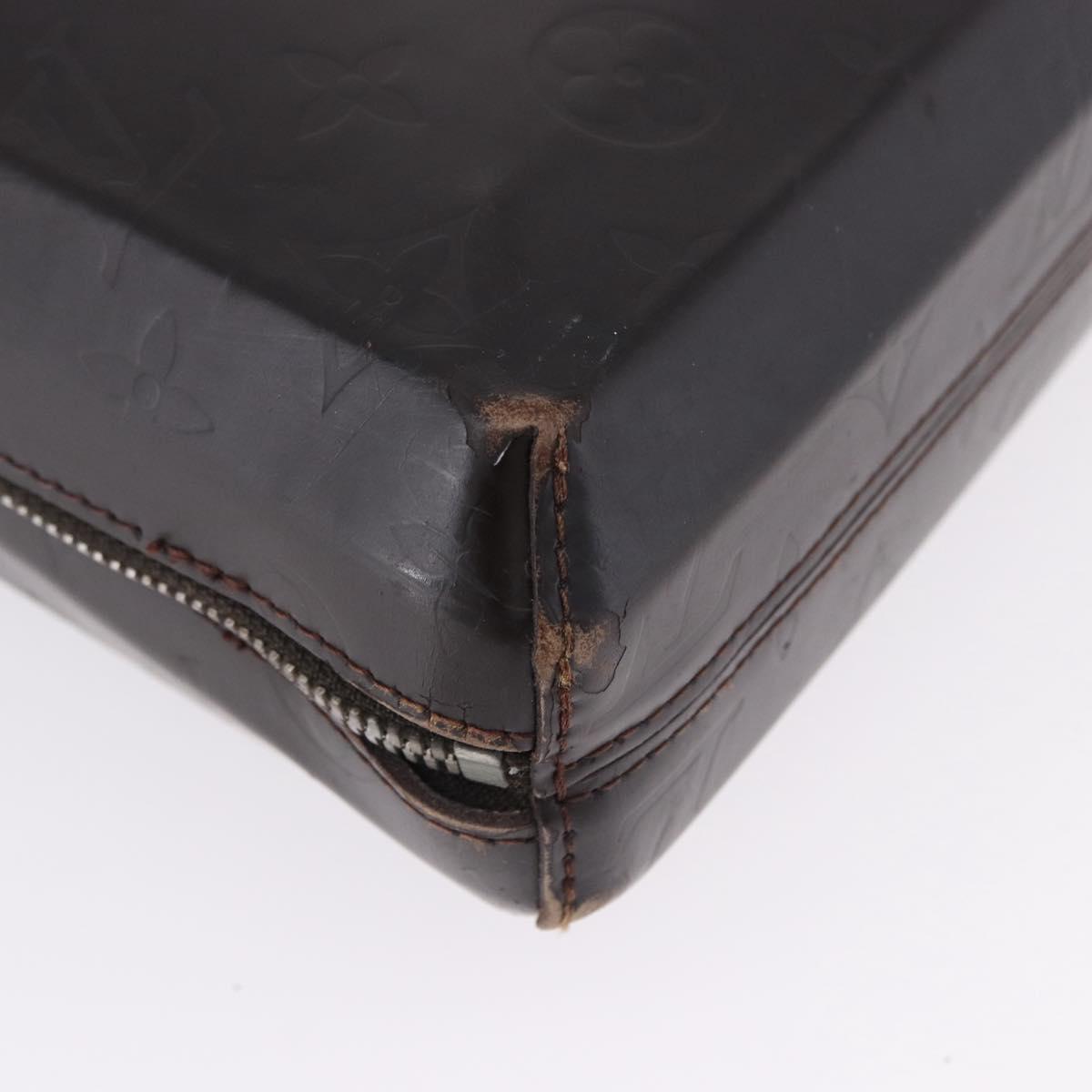 LOUIS VUITTON Monogram Grasse Erwin Hand Bag Brown Cafe M46580 LV Auth BA14595