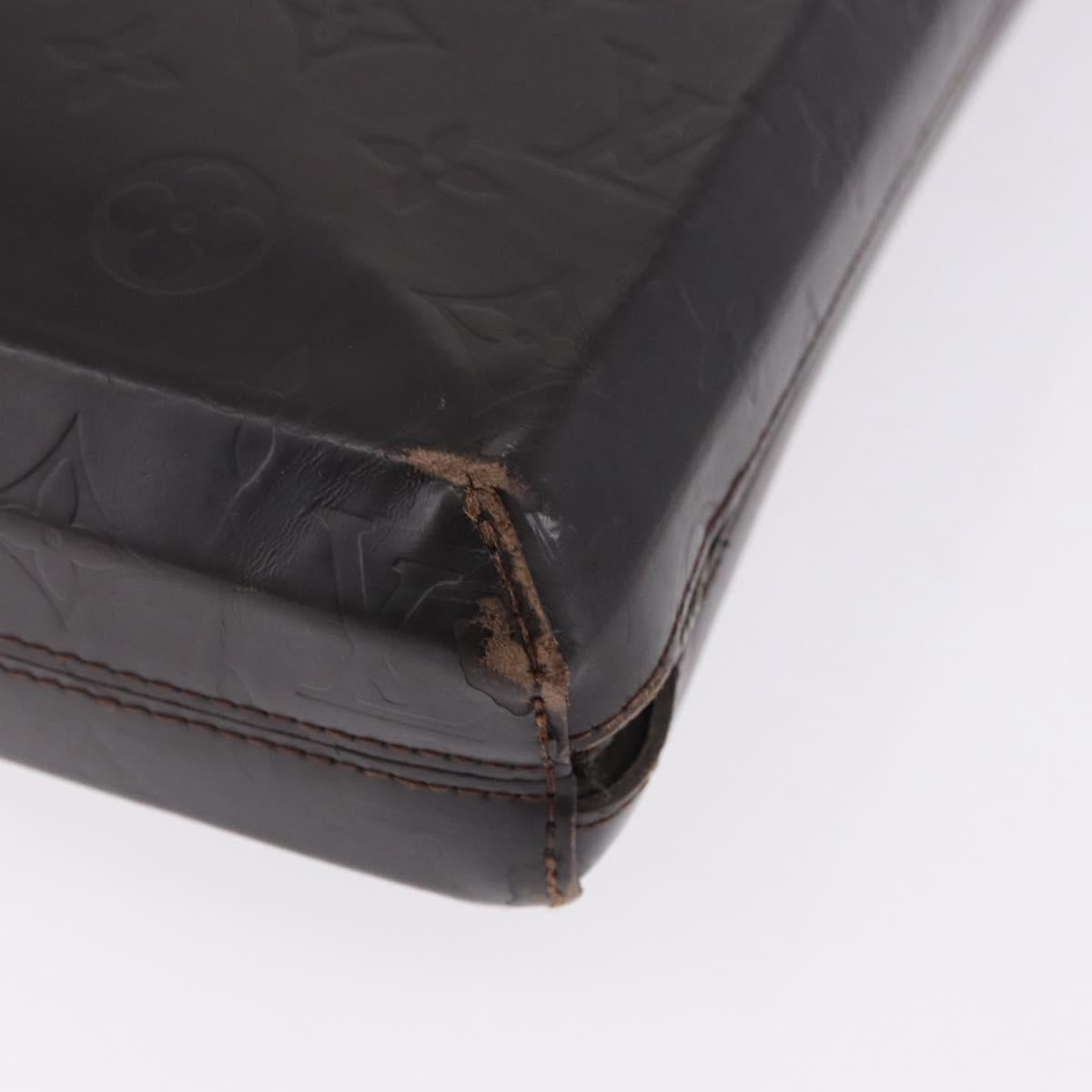 LOUIS VUITTON Monogram Grasse Erwin Hand Bag Brown Cafe M46580 LV Auth BA14595