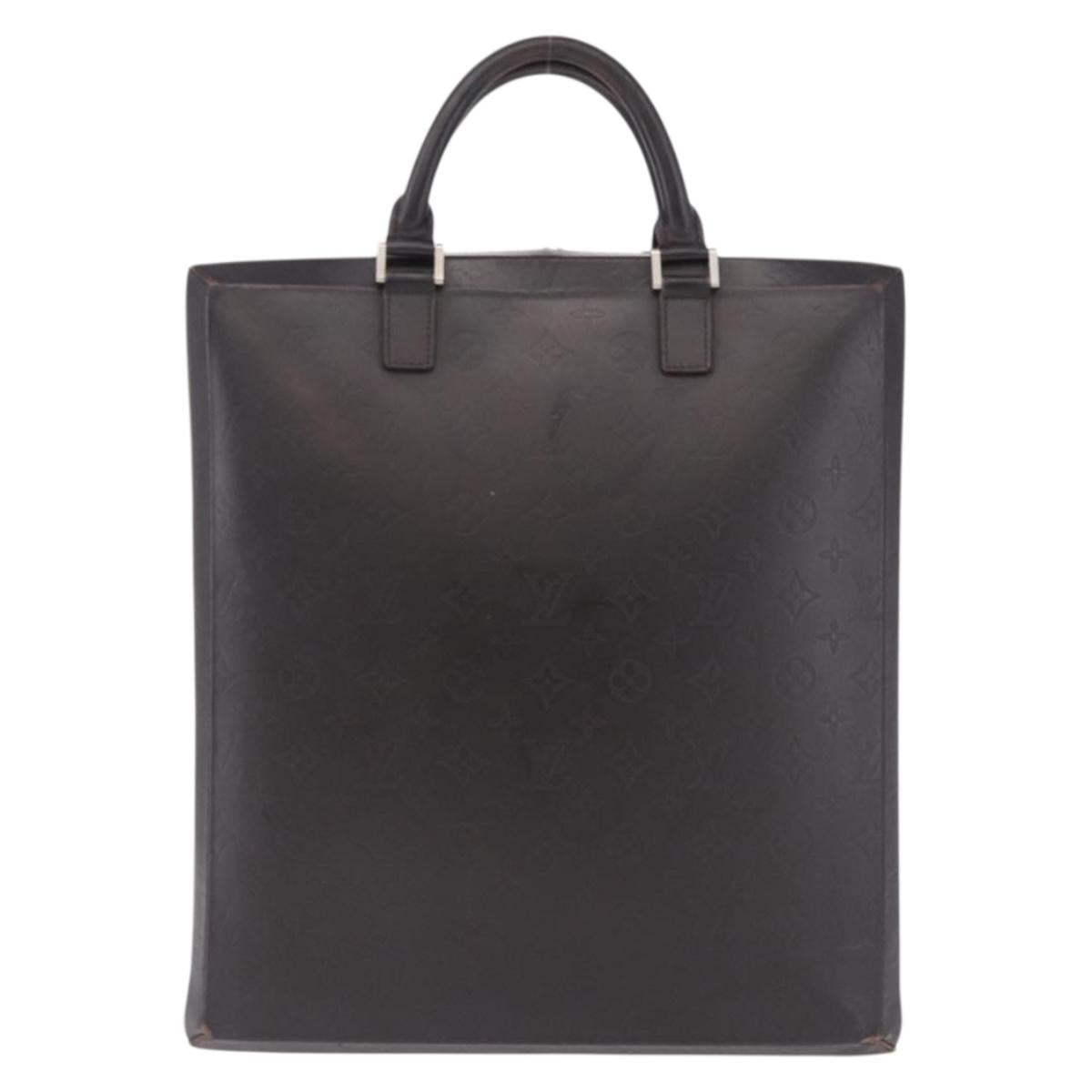 LOUIS VUITTON Monogram Grasse Erwin Hand Bag Brown Cafe M46580 LV Auth BA14595