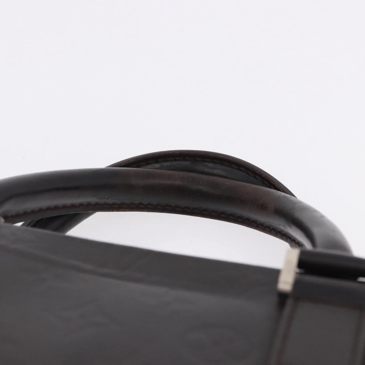 LOUIS VUITTON Monogram Grasse Erwin Hand Bag Brown Cafe M46580 LV Auth BA14595