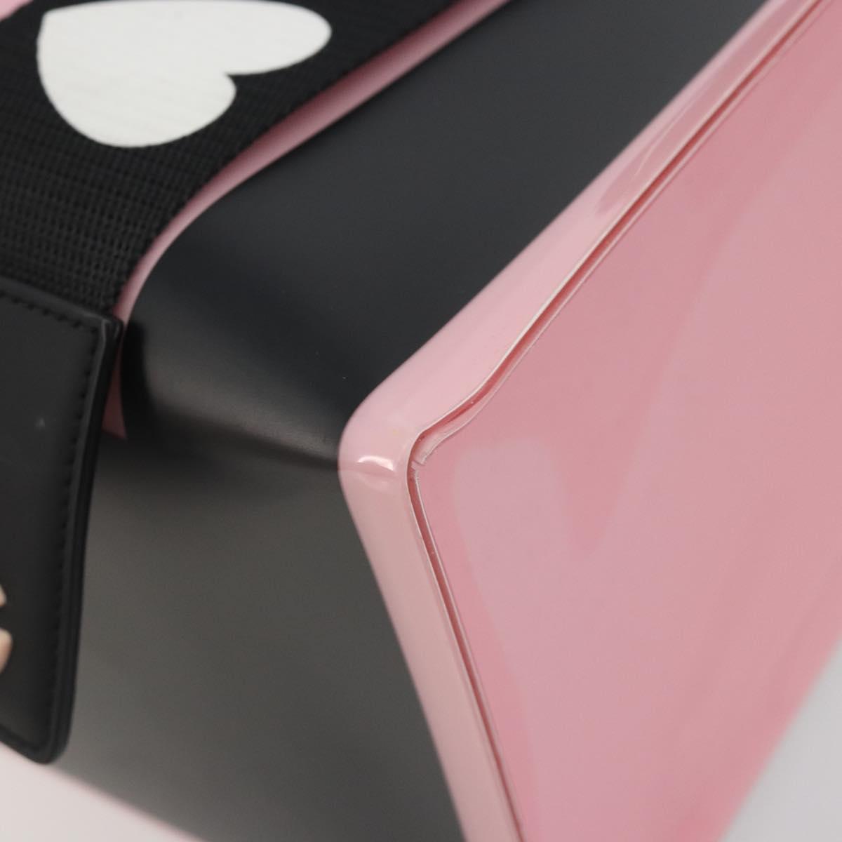 DOLCE&GABBANA Tote Bag Rubber Pink Black Auth BA14603M
