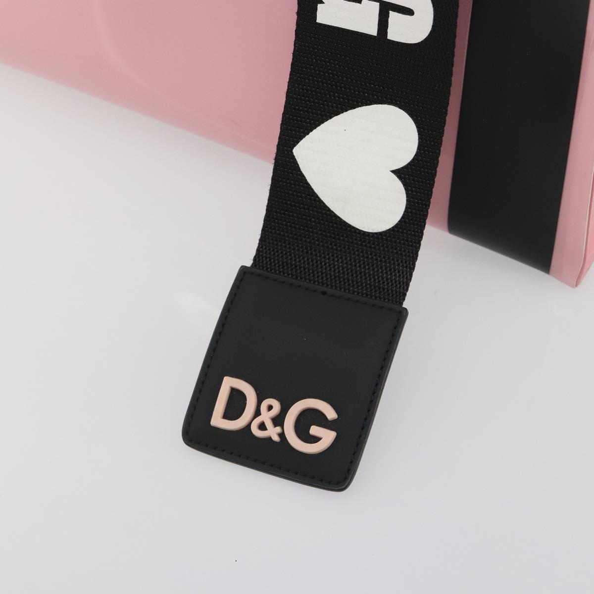 DOLCE&GABBANA Tote Bag Rubber Pink Black Auth BA14603M