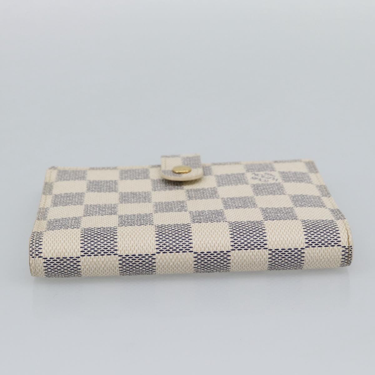 LOUIS VUITTON Damier Azur Agenda PM Day Planner Cover R20706 LV Auth BA14612V