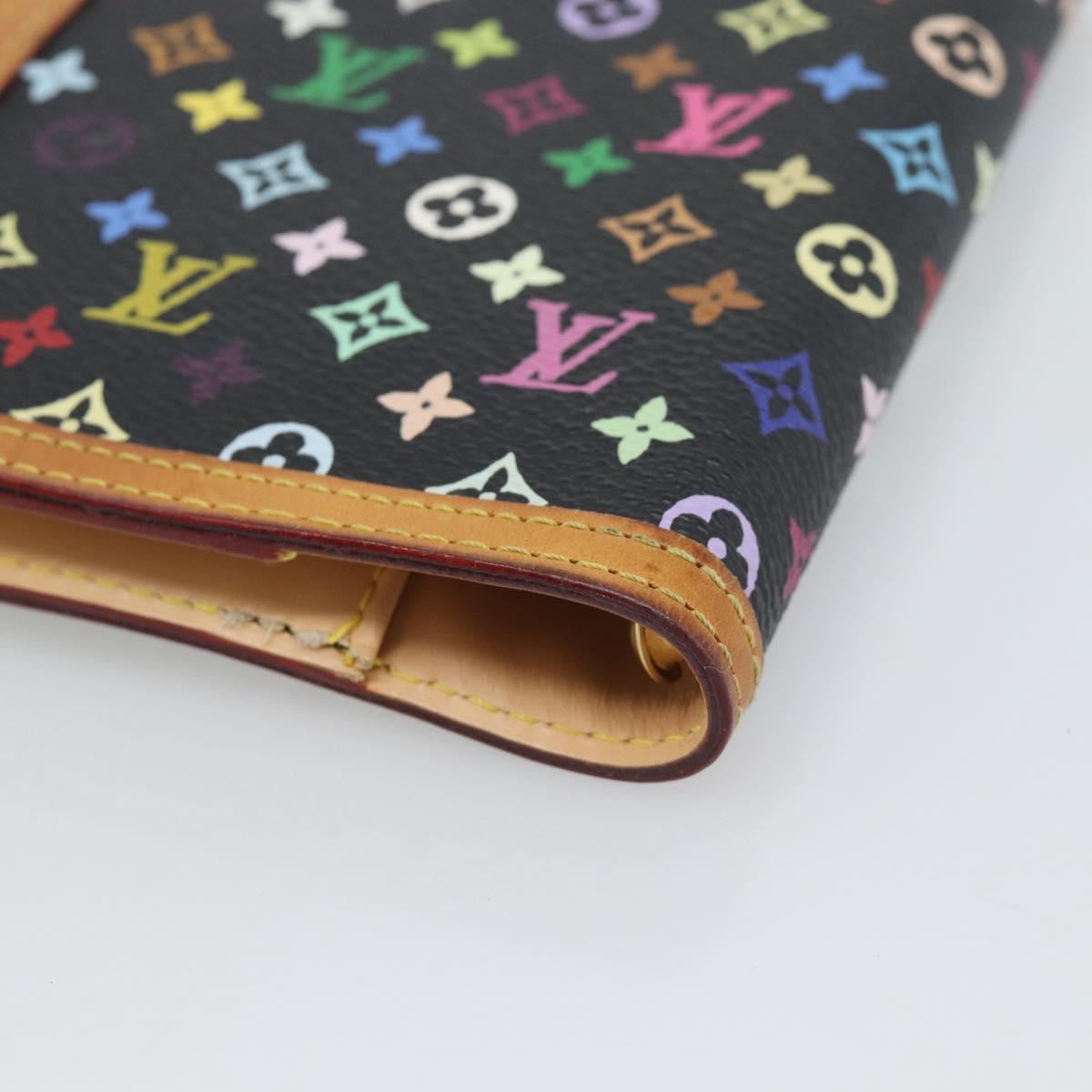 LOUIS VUITTON Monogram Multicolor Agenda PM Planner Cover R20895 LV Auth BA14615