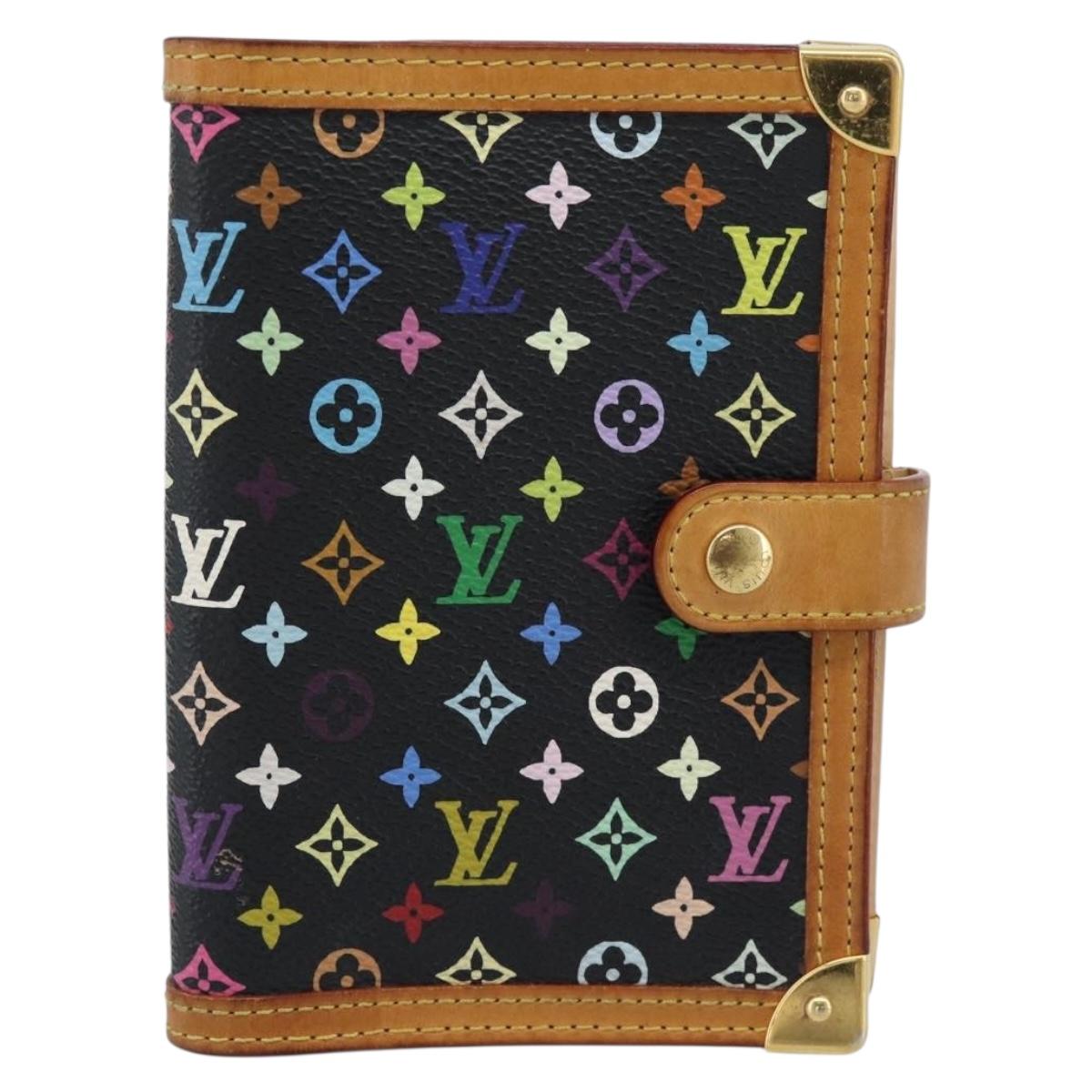 LOUIS VUITTON Monogram Multicolor Agenda PM Planner Cover R20895 LV Auth BA14615