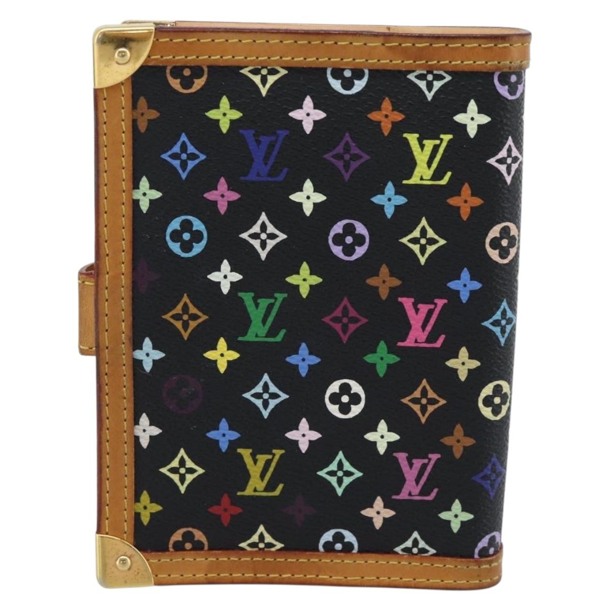LOUIS VUITTON Monogram Multicolor Agenda PM Planner Cover R20895 LV Auth BA14615