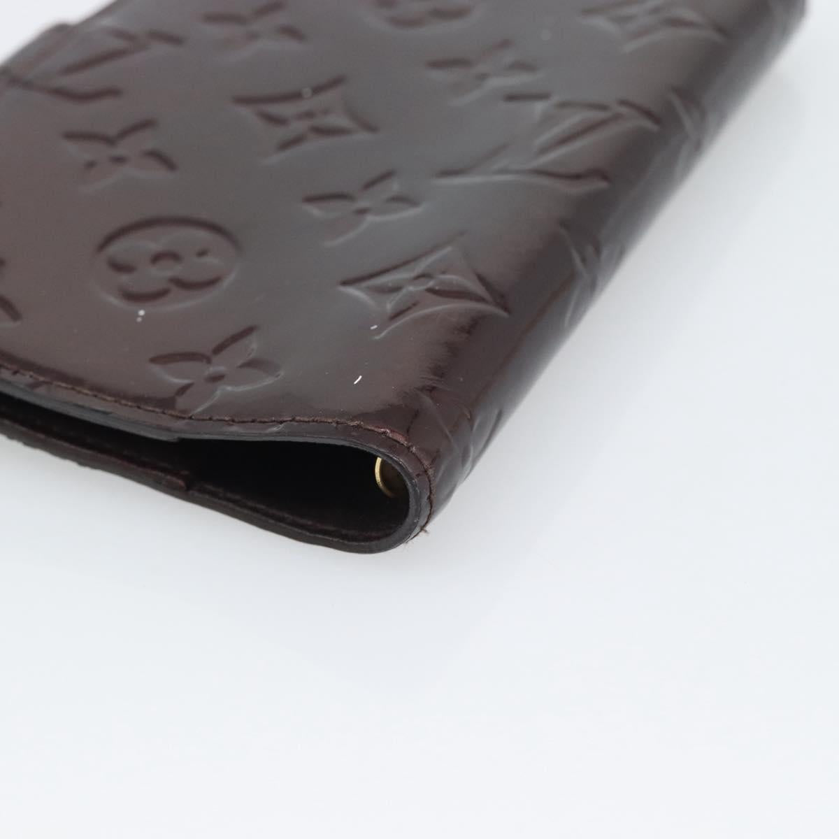 LOUIS VUITTON Monogram Vernis Agenda PM Cover Amarante R21026 LV Auth BA14617