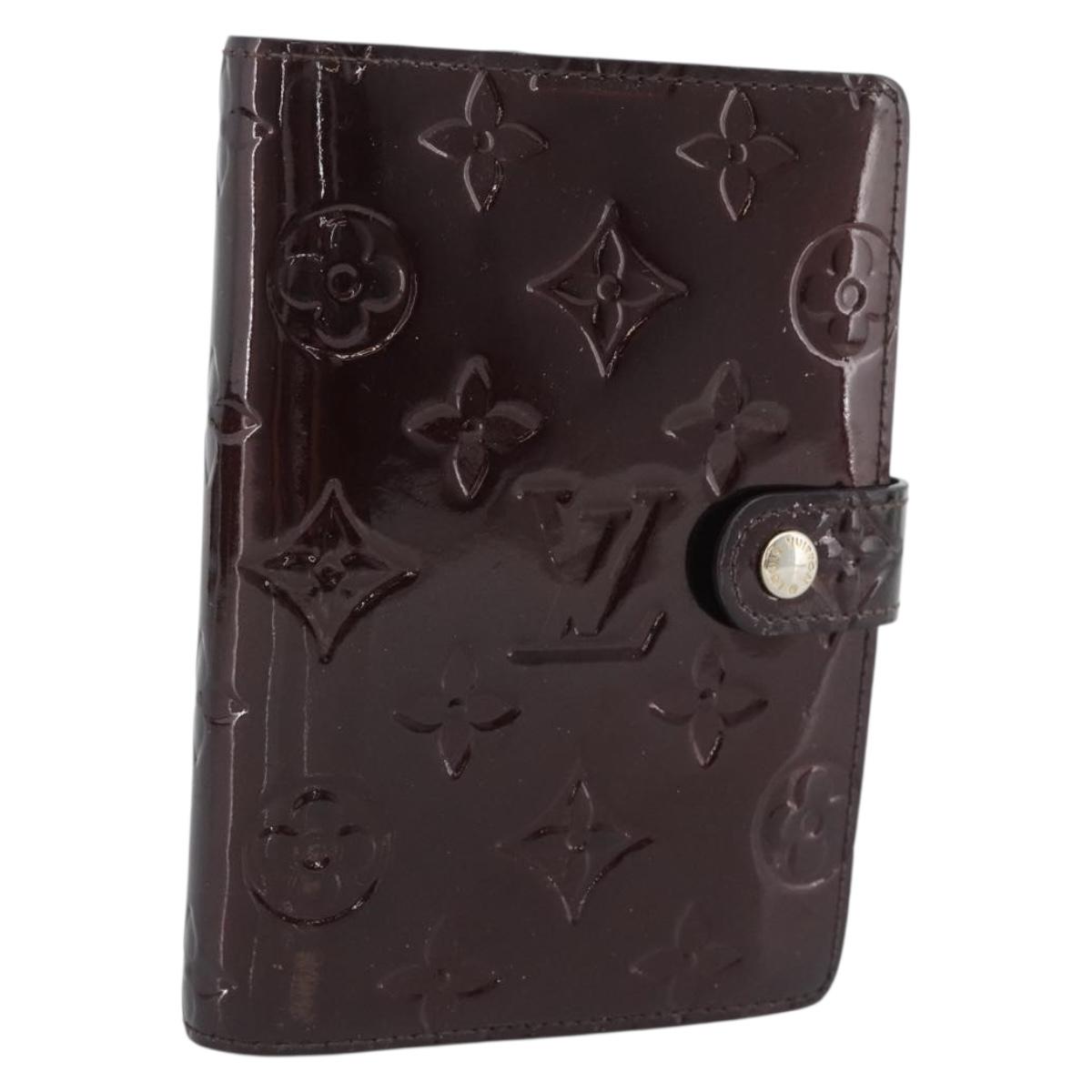 LOUIS VUITTON Monogram Vernis Agenda PM Cover Amarante R21026 LV Auth BA14617