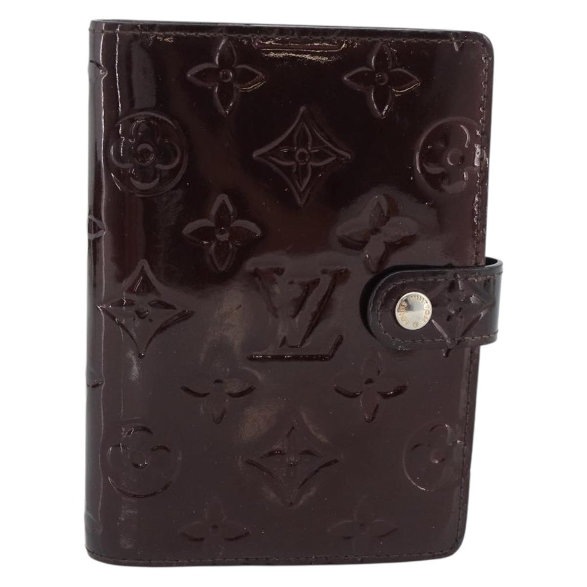 LOUIS VUITTON Monogram Vernis Agenda PM Cover Amarante R21026 LV Auth BA14617