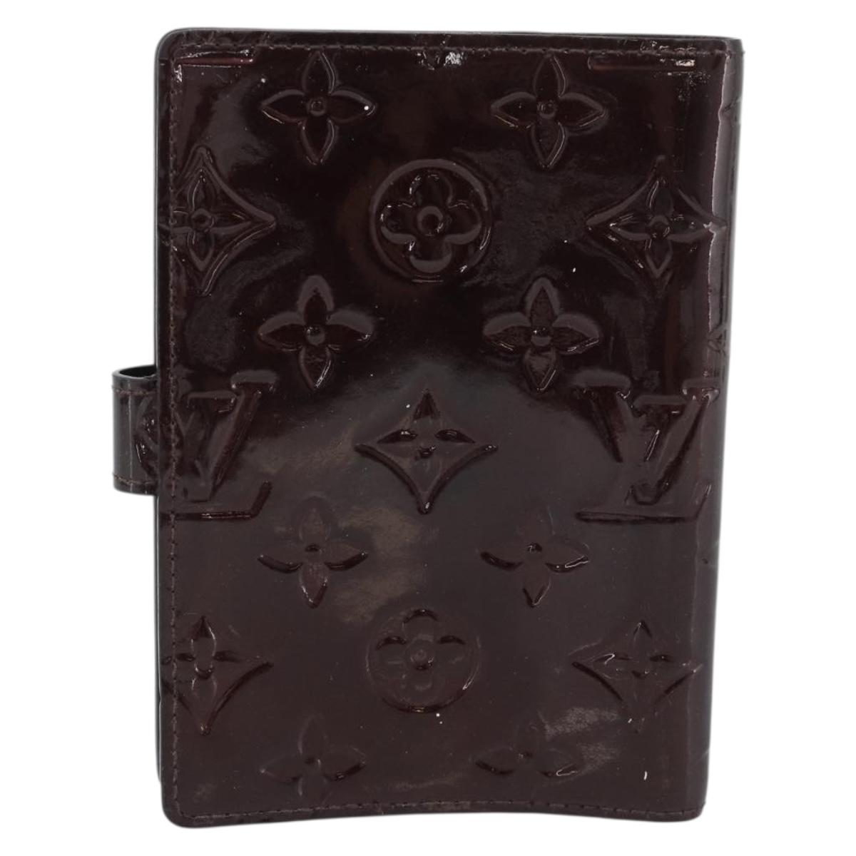 LOUIS VUITTON Monogram Vernis Agenda PM Cover Amarante R21026 LV Auth BA14617