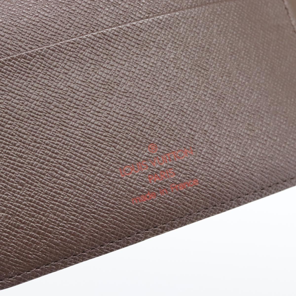 LOUIS VUITTON Damier Ebene Agenda MM Day Planner Cover R20240 LV Auth BA14619