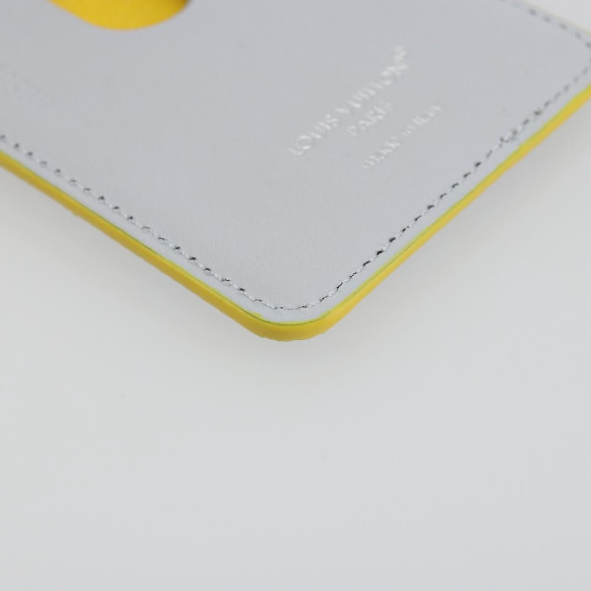 LOUIS VUITTON Monogram Glow Porte Cartes Magnet Yellow M15033 LV Auth BA14624SAM