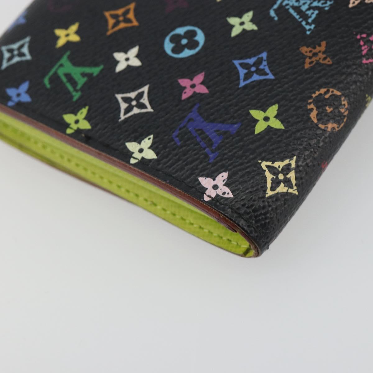 LOUIS VUITTON Monogram Multicolor Portefeiulle Sarah Black M60668 Auth BA14628