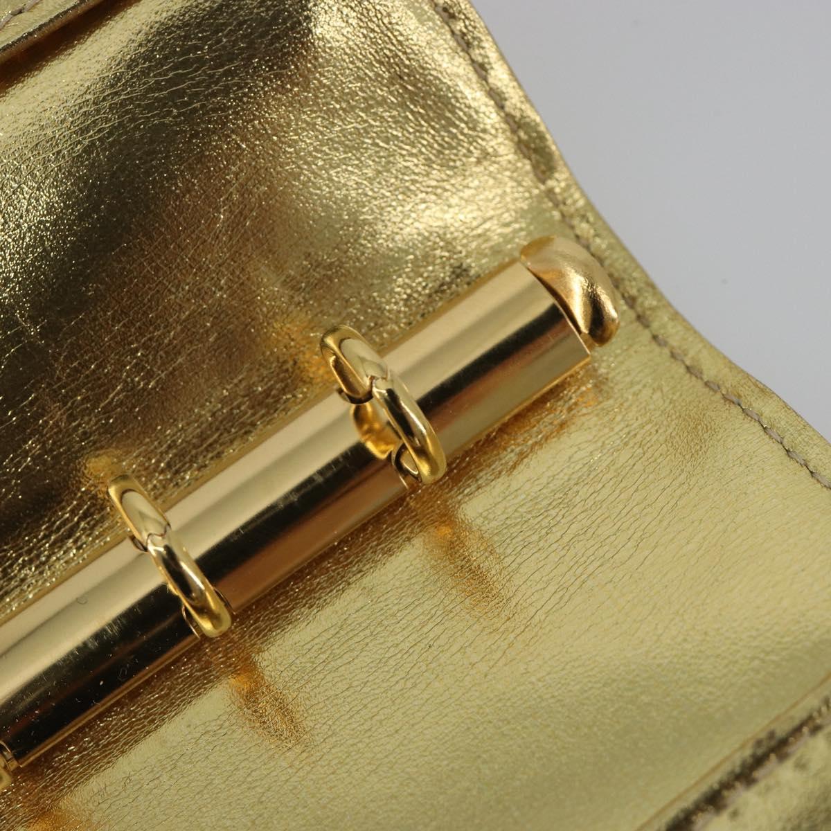 LOUIS VUITTON Monogram Miroir Agenda PM Planner Cover Gold R20962 Auth BA14630A