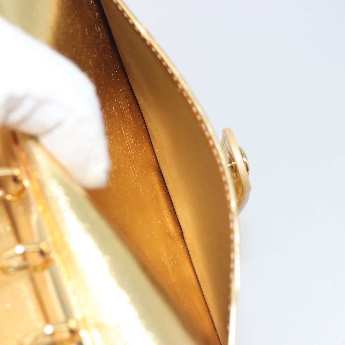 LOUIS VUITTON Monogram Miroir Agenda PM Planner Cover Gold R20962 Auth BA14630A