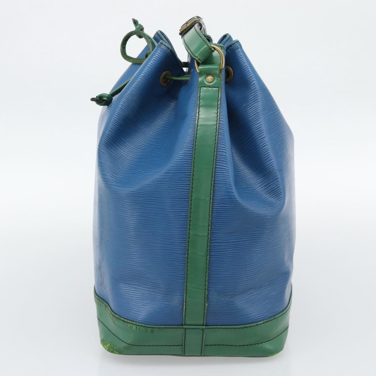 LOUIS VUITTON Epi Noe Shoulder Bag Green Blue M44044 LV Auth BA14637