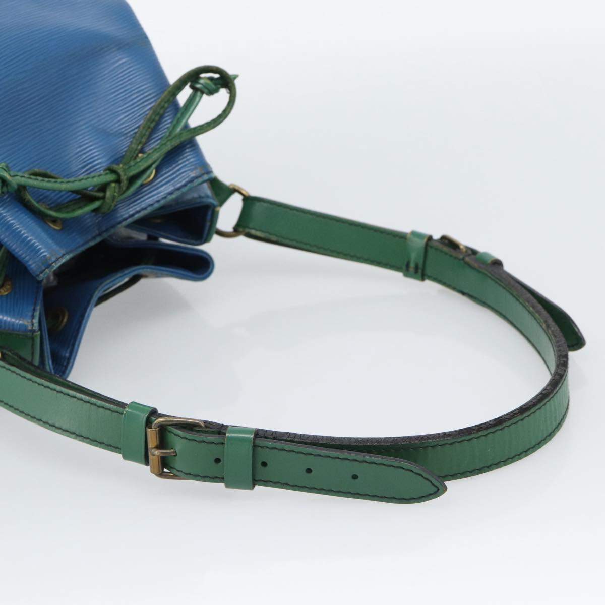 LOUIS VUITTON Epi Noe Shoulder Bag Green Blue M44044 LV Auth BA14637