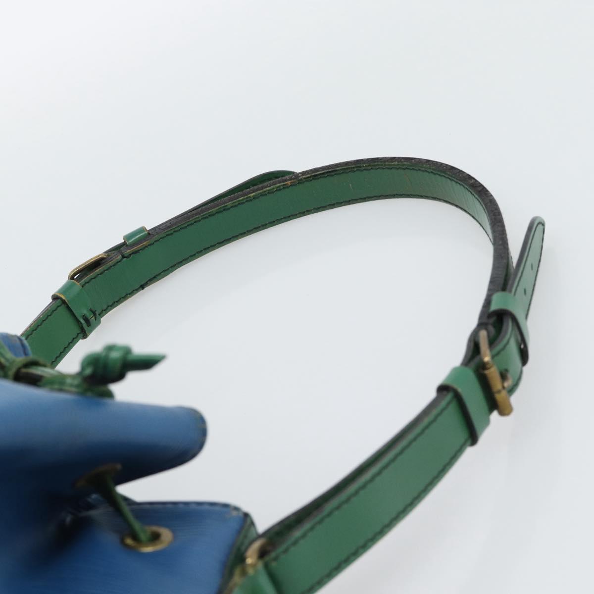 LOUIS VUITTON Epi Noe Shoulder Bag Green Blue M44044 LV Auth BA14637