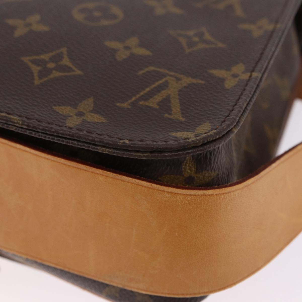 LOUIS VUITTON Monogram Cartouchiere MM Shoulder Bag M51253 LV Auth BA14643