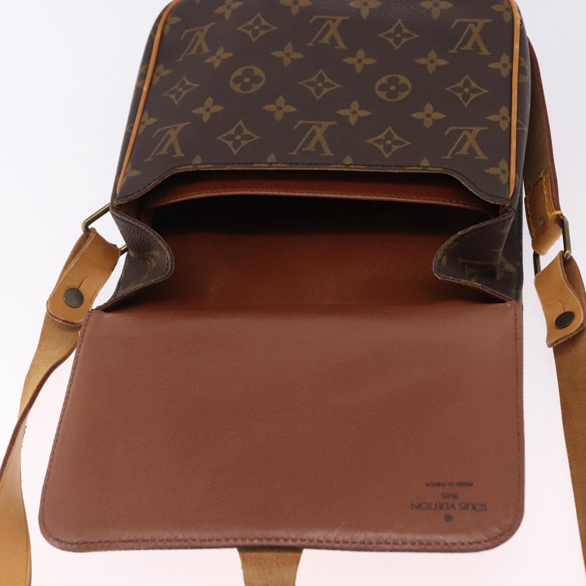 LOUIS VUITTON Monogram Cartouchiere MM Shoulder Bag M51253 LV Auth BA14643