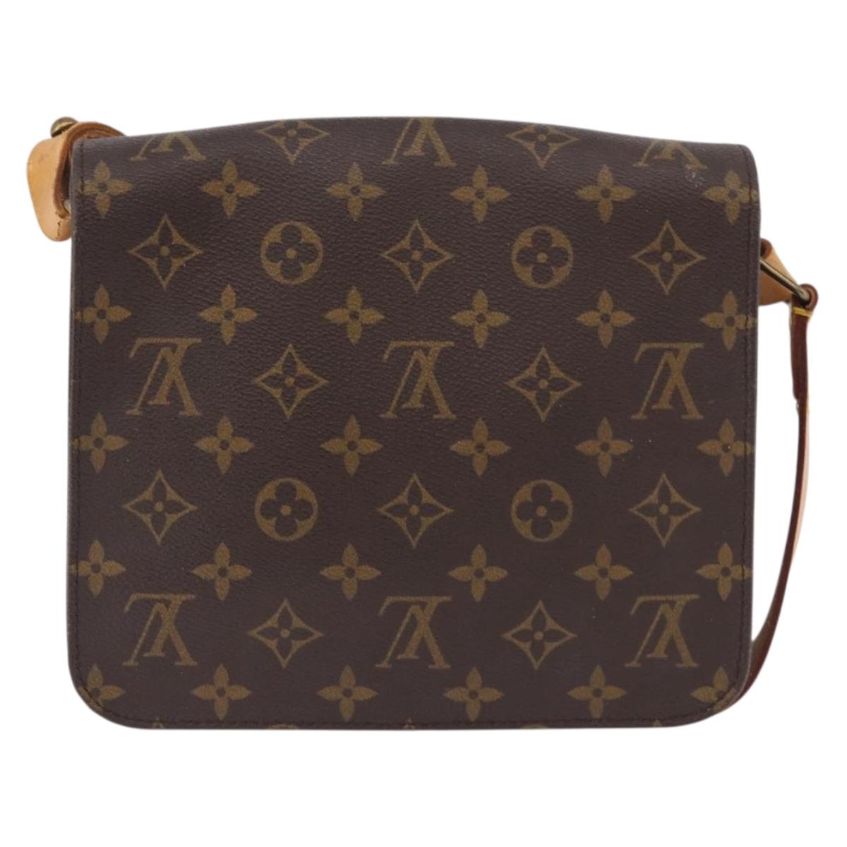 LOUIS VUITTON Monogram Cartouchiere MM Shoulder Bag M51253 LV Auth BA14643