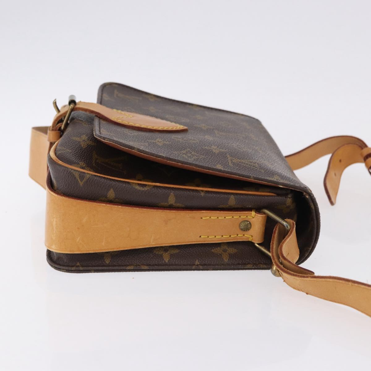 LOUIS VUITTON Monogram Cartouchiere MM Shoulder Bag M51253 LV Auth BA14643
