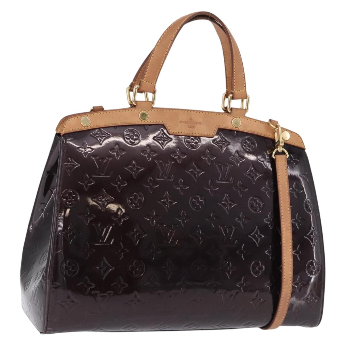 LOUIS VUITTON Monogram Vernis Blair MM Bag 2way Amarante M91619 LV Auth BA14656