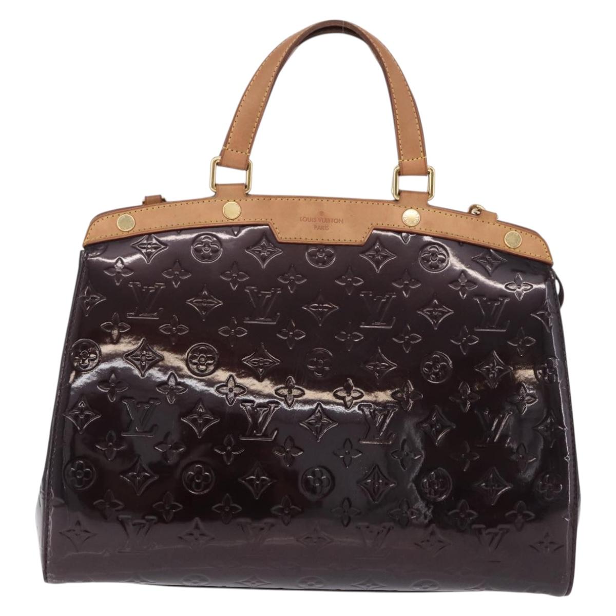 LOUIS VUITTON Monogram Vernis Blair MM Bag 2way Amarante M91619 LV Auth BA14656