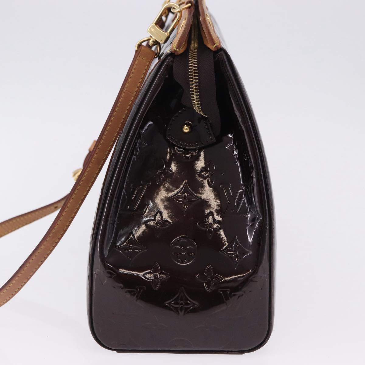 LOUIS VUITTON Monogram Vernis Blair MM Bag 2way Amarante M91619 LV Auth BA14656