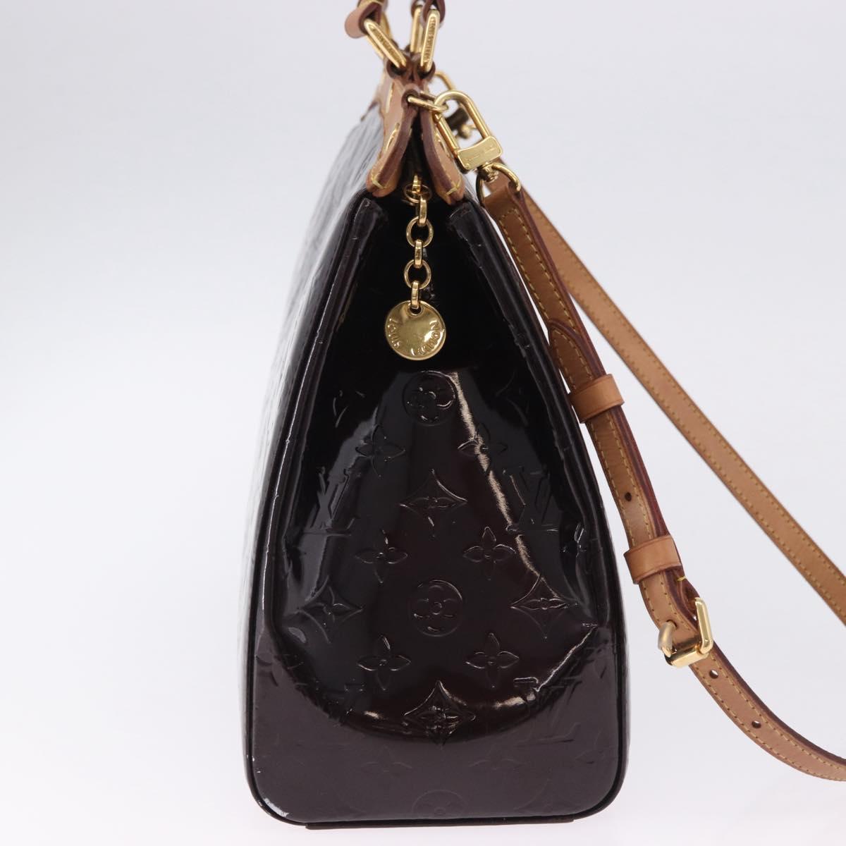 LOUIS VUITTON Monogram Vernis Blair MM Bag 2way Amarante M91619 LV Auth BA14656