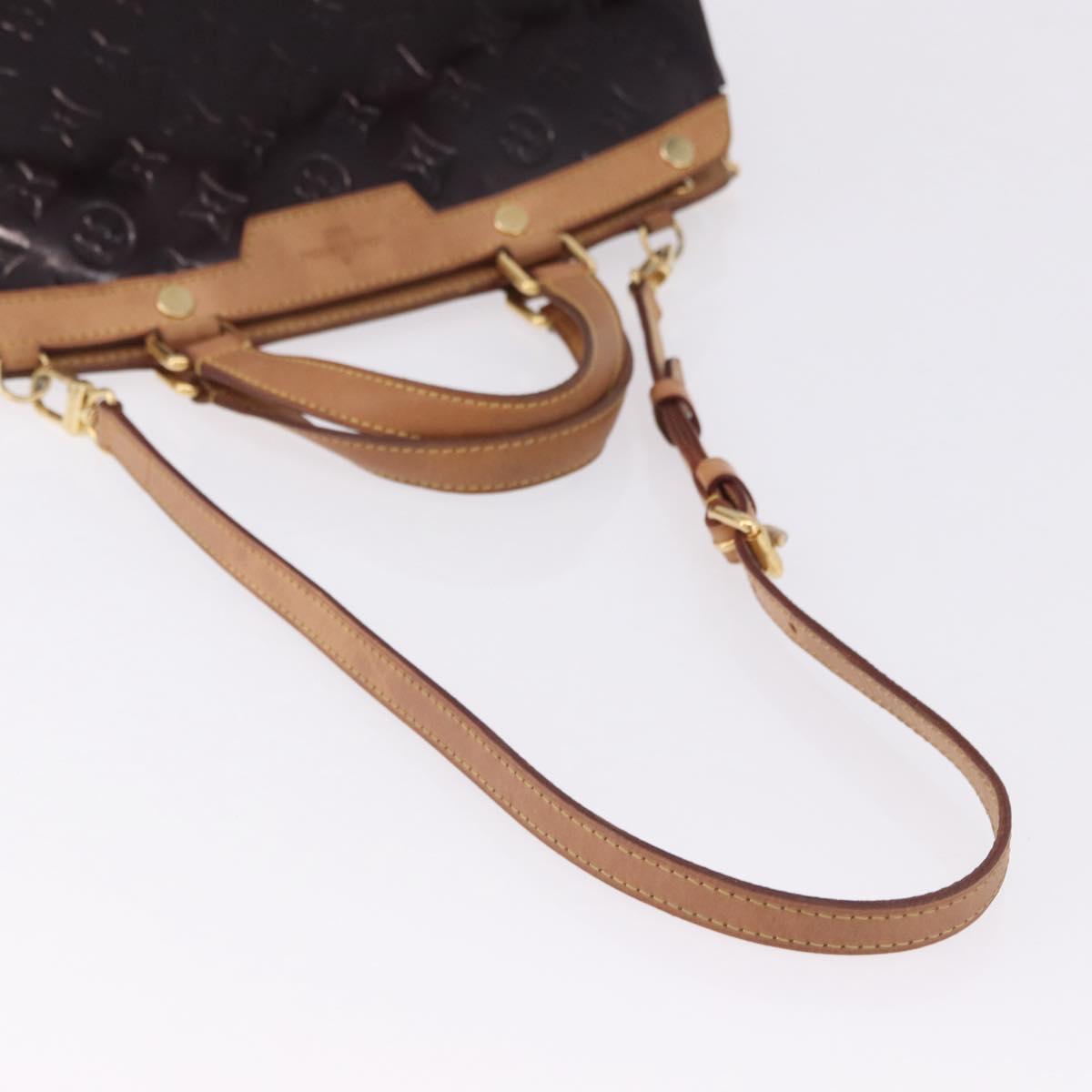 LOUIS VUITTON Monogram Vernis Blair MM Bag 2way Amarante M91619 LV Auth BA14656
